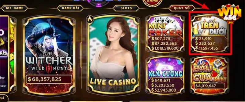 Mini game trên dưới được thiết kế với nhiều tính năng mới